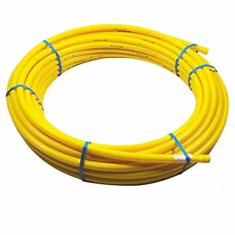 1" IPS x 100' Yellow MDPE Natural Gas Flexible Pipe