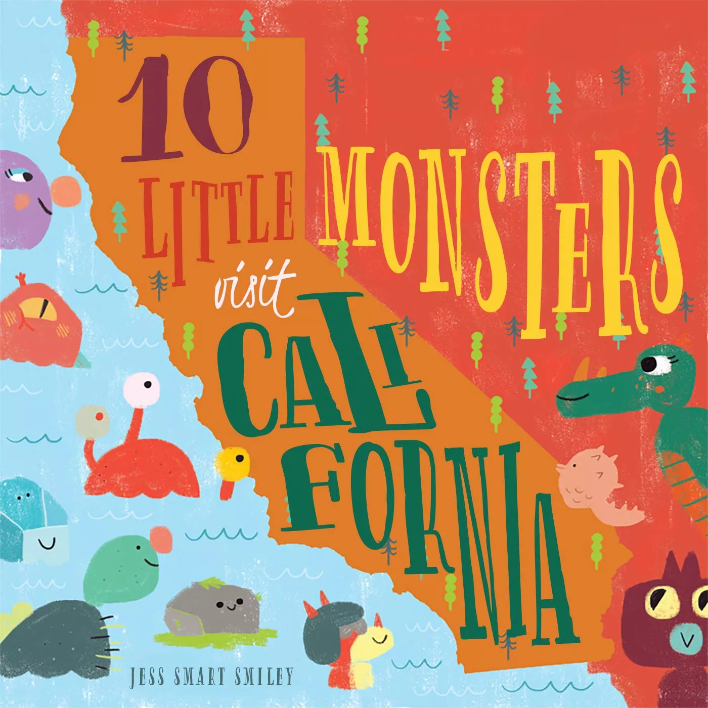 10 Little Monsters Visit California 2ND EDITION - Book