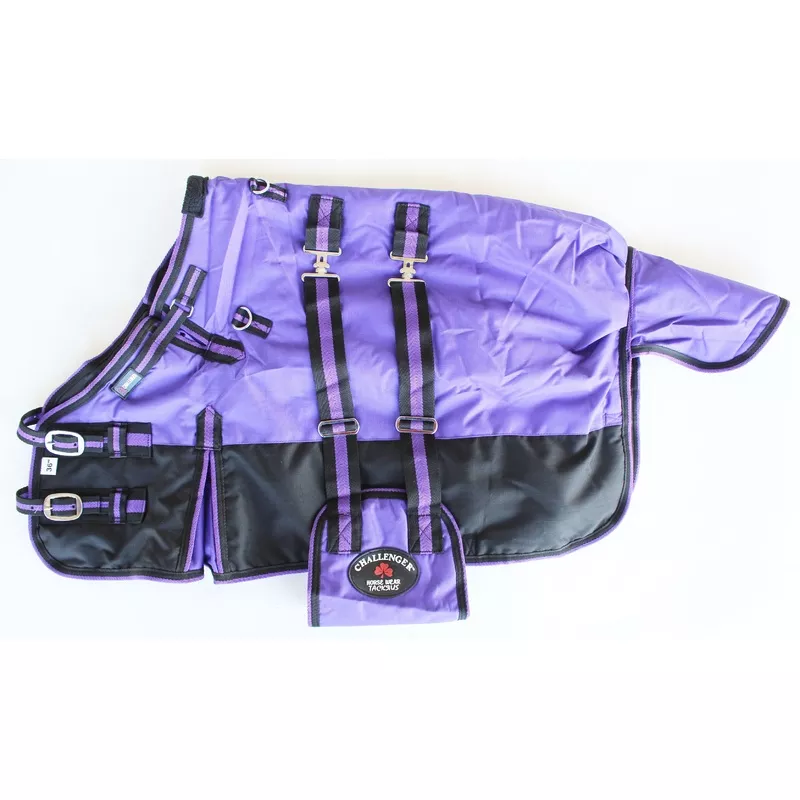 1000D Miniature Weanling Donkey Pony Horse Foal Mini Winter Blanket 51926B Purple Black