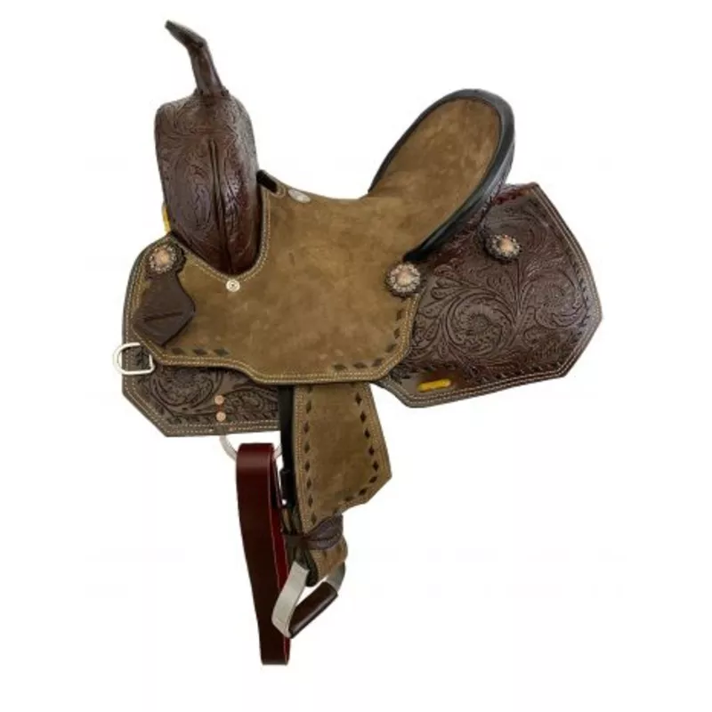 #1585610: 10" Double T Youth Hard Seat Barrel Saddle