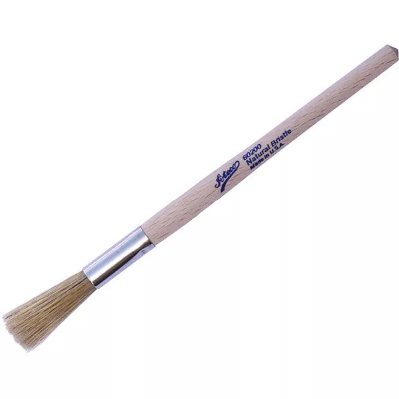 .4″ Round White Boar Bristle Pastry Brush