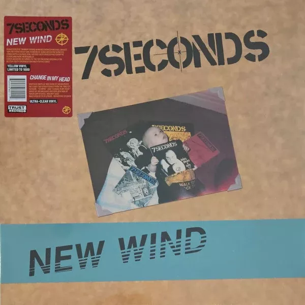 7 Seconds - New Wind / Change In My Head (LP, Album, RE, RM, Yel + LP, Album, RE, RM, Cle)