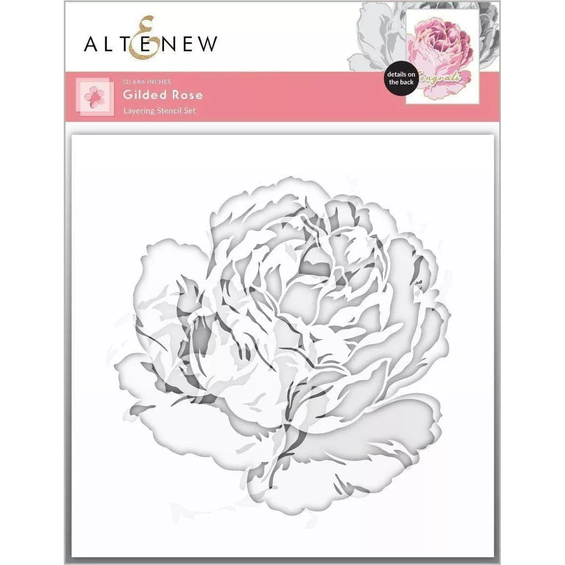 Altenew Gilded Rose Layering Stencils alt6643