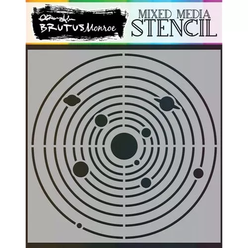 Brutus Monroe SOLAR SYSTEM 6x6 Stencil bru5625*