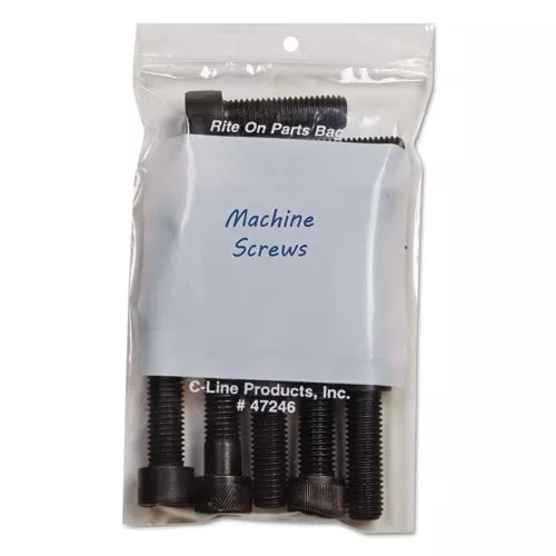 C-Line 47246 Write-On Poly Bags, 2 Mil, 4" X 6", Clear, 1,000/carton