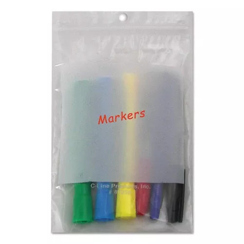 C-Line 47258 Write-On Poly Bags, 2 Mil, 5" X 8", Clear, 1,000/carton