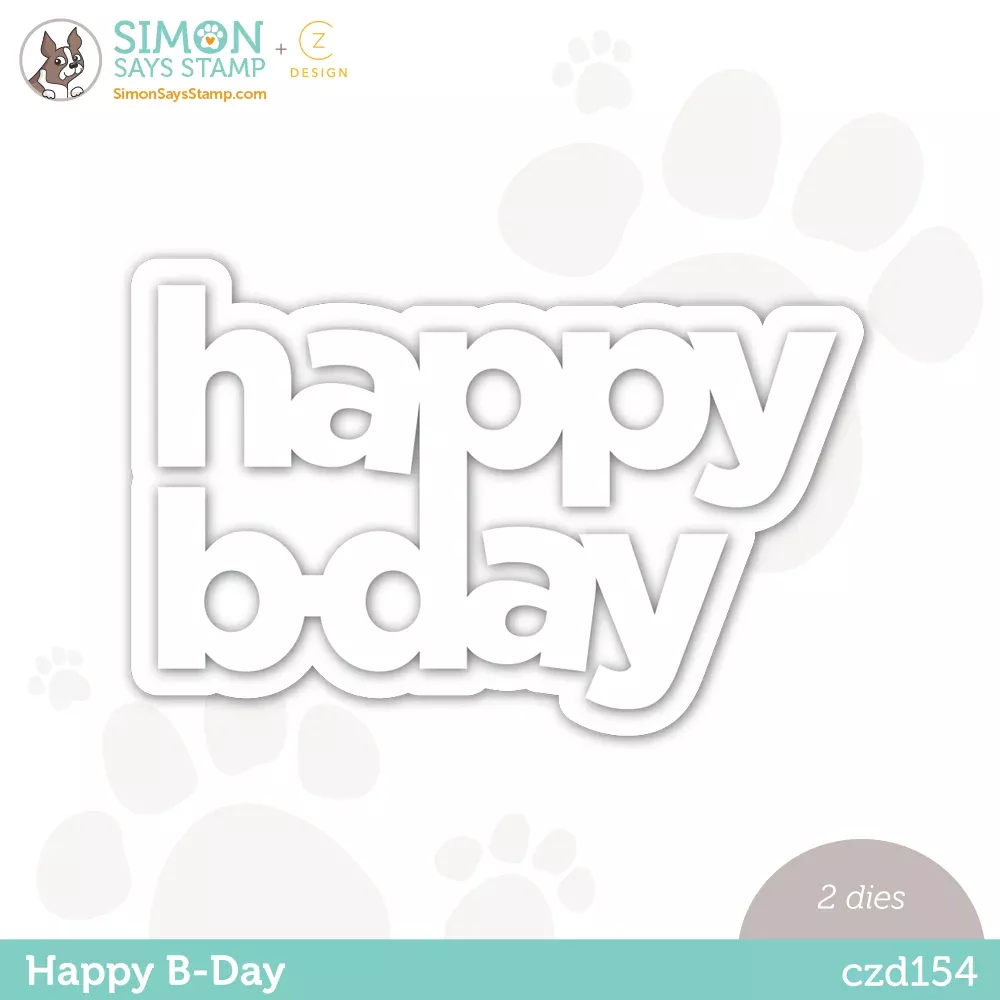 CZ Design Wafer Dies Happy B Day czd154