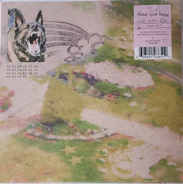 feeble little horse - Girl With Fish (LP, Album, RP, Pin)