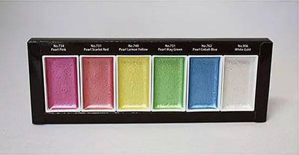 Kuretake - Gansai Tambi - Watercolor Set - Pearl Colors