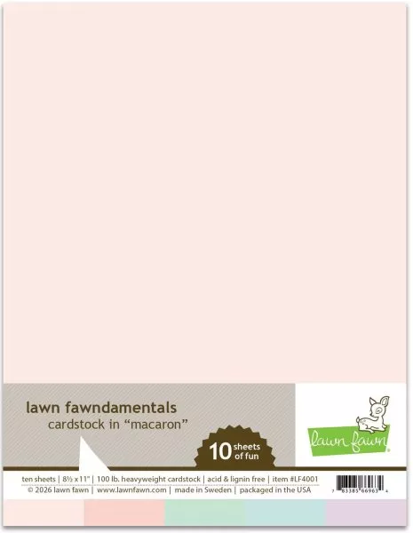 Macaron Pack - Cardstock - 8,5"x11 - Lawn Fawn