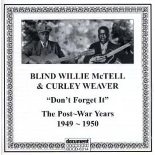 MctellBlind Willie& Curley - Postwar Recordings Of Blin - CD
