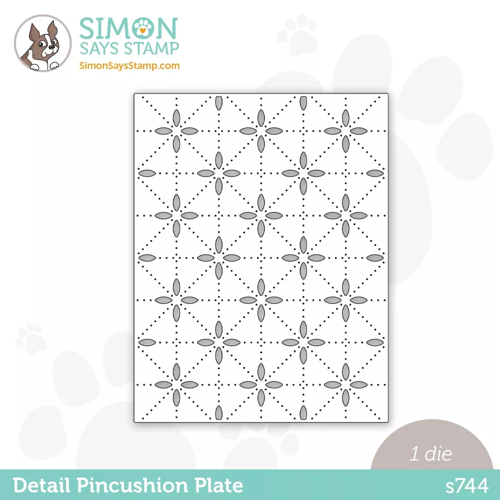 Simon Says Stamp DETAIL PINCUSHION PLATE Wafer Dies s744