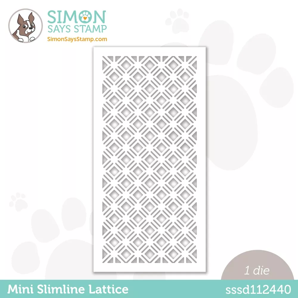 Simon Says Stamp MINI SLIMLINE LATTICE Wafer Dies sssd112440