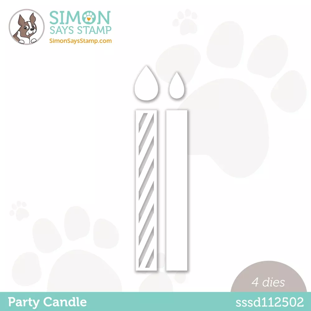 Simon Says Stamp PARTY CANDLE Wafer Dies sssd112502