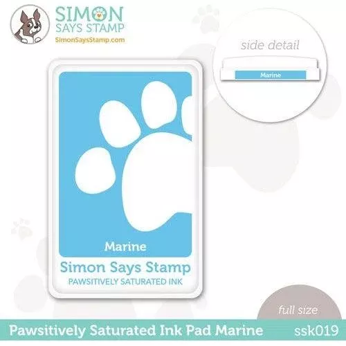 Simon Says Stamp Pawsitively Saturated Ink Pad MARINE ssk019
