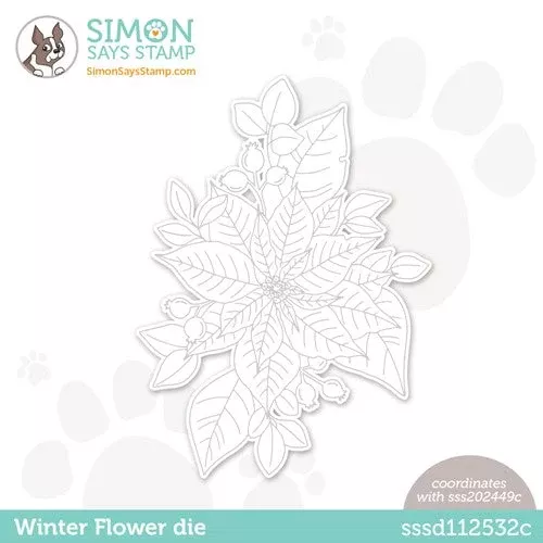 Simon Says Stamp WINTER FLOWER Wafer Die sssd112532c *