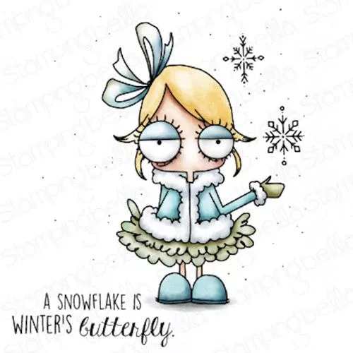 Stamping Bella MINI SNOWFLAKE ODDBALL Cling Stamps eb1086