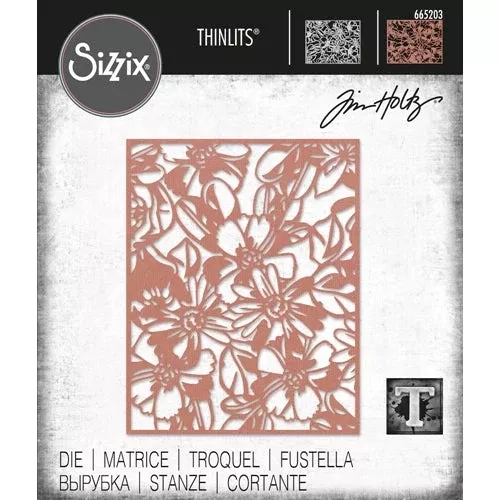*Tim Holtz Sizzix FLOWERY Thinlits Die 665203