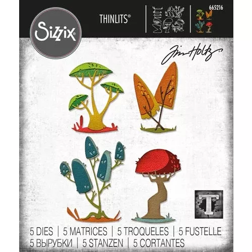 *Tim Holtz Sizzix FUNKY TOADSTOOLS Thinlits Dies 665216