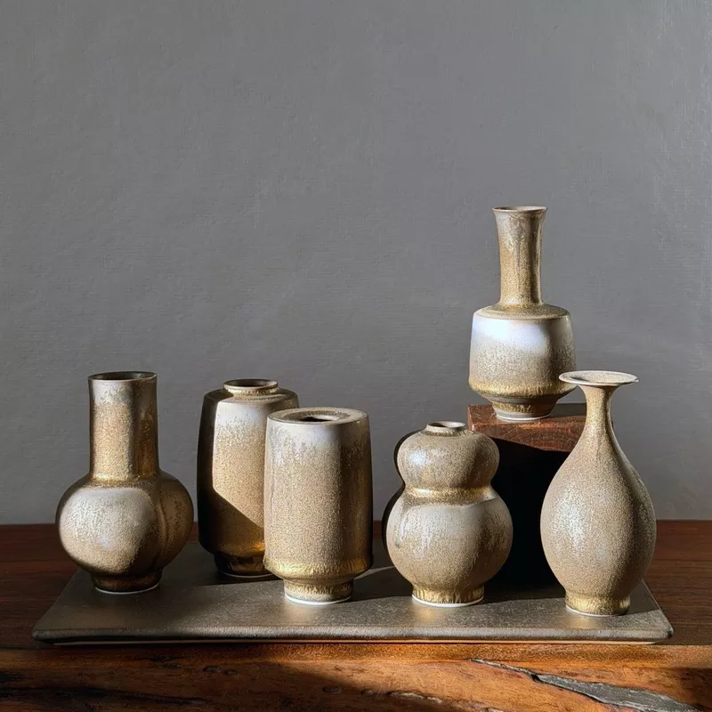 Yuta Segawa Vases: Gilded Charcoal